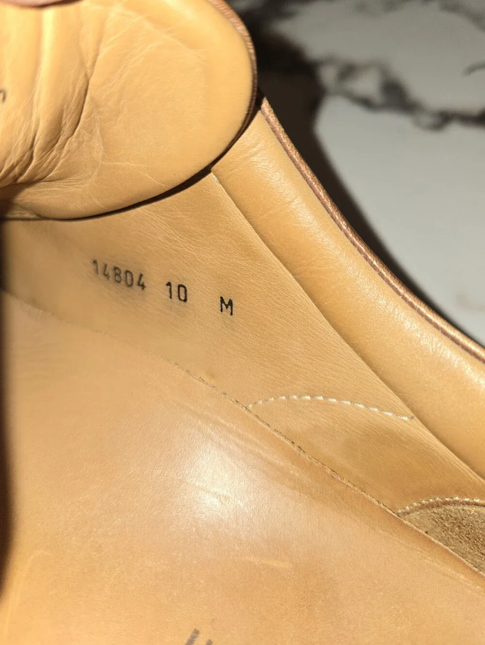Magnanni  Leather Lace-Up Shoes Light Brown  Size 10 M, retails For $499.00
